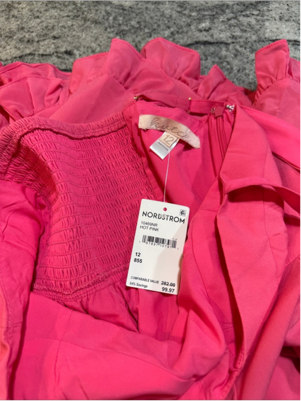 Hutch Pink Scallop Hem Fit and Flare Mini Dress - Picture 7 of 10